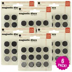 Multipack of 6 - Magnetic Discs .625" 12/Pkg-1/32" Thick