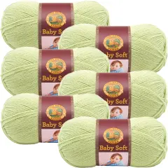 (6 Pack) Lion Brand Baby Soft Yarn - Sweet Pea