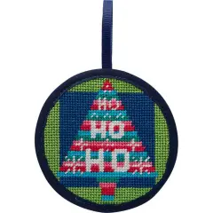 Alice Peterson Stitch-Ups Ho Ho Ho Tree Needlepoint Ornament Kit Multicolor