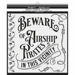 Stamperia Stencil 11.75"X11.75"-Pirates, Lady Vagabond Lifestyle