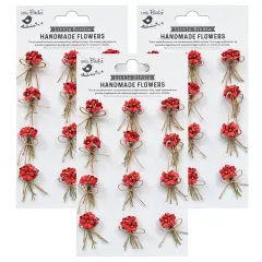 Pack of 3 - Little Birdie Paper Bouquet 12/Pkg-Love and Roses