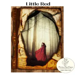 Little Red Decoupage & Mixed Media Art Paper (large)