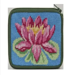 Coin Purse - Waterlily - Needlepoint Kit Multicolor