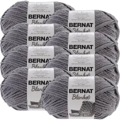 Multipack of 8 - Bernat Blanket Big Ball Yarn-Dark Grey