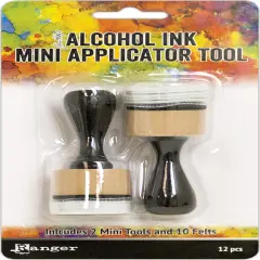 Tim Holtz Alcohol Ink Mini Applicator Tool-12 Pieces