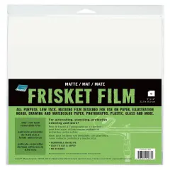 Grafix Low Tack All Purpose Frisket Film 9"X12" 6/Pkg-Matte