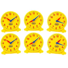 5" Student Clocks, Set of 6