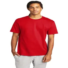 Champion &reg; Heritage Jersey Crew Neck Short Sleeve Tee Shirt For Adult Red