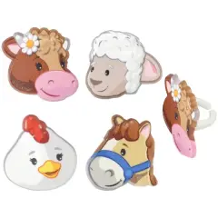Fisher-Price Little People Farm Animal Friends Cupcake Rings 24ct