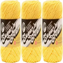 (Pack of 3) Lily Sugar'n Cream Yarn - Solids-Yellow