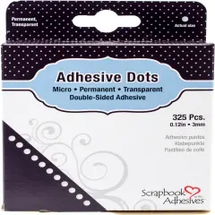 Scrapbook Adhesives Micro Adhesive Dots 325/Pkg-.12"