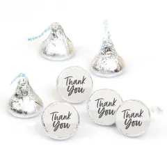 Big Dot of Happiness Champagne Elegantly Simple - Guest Party Favors Round Candy Sticker Favors - Labels Fits Chocolate Candy (1 sheet of 108)