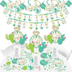 Big Dot of Happiness Final Fiesta - Last Fiesta Bachelorette Party Supplies - Banner Decoration Kit - Fundle Bundle