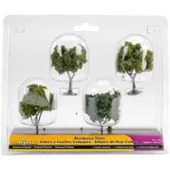 SceneARama Deciduous Trees 4/Pkg-2" To 3"