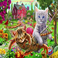 Sunsout Cats on the Farm 1000 pc Jigsaw Puzzle 51824