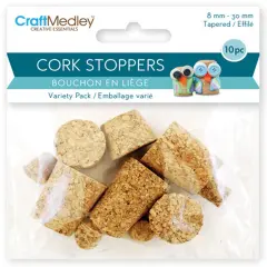 Craft Medley Cork Stoppers Value Pack 10/Pkg-Assorted
