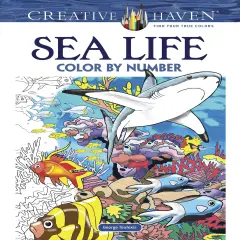 Creative Haven: Sea Life Coloring Book-Softcover