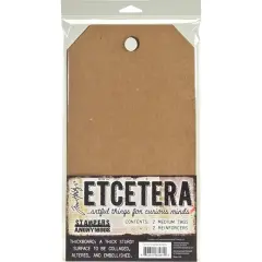 Tim Holtz Etcetera Medium Tag-6.5"X12"