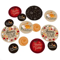 Big Dot of Happiness Rosh Hashanah - New Year Giant Circle Confetti - Party Decorations - Large Confetti 27 Count