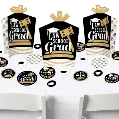 Big Dot of Happiness Law School Grad - Future Lawyer Graduation Party Decor and Confetti - Terrific Table Centerpiece Kit - Set of 30