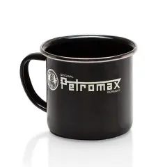Petromax Steel and Enamel Mug, Lightweight Heat Resistant Traditional Hot or Cold Drinking Cup for Home or Camping
