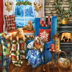 Sunsout Nice and Cozy 500 pc Christmas Jigsaw Puzzle 28503