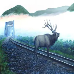 Sunsout Elk Tracks 550 pc Jigsaw Puzzle 48856