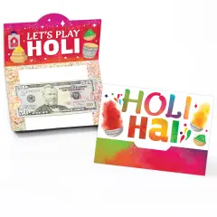 Big Dot of Happiness Holi Hai - Festival of Colors Party Money And Gift Card Holders - Set of 8