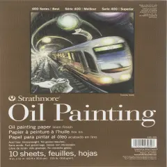 Strathmore 400 Series Oil Painting Pad 9"X12"-10 Sheets