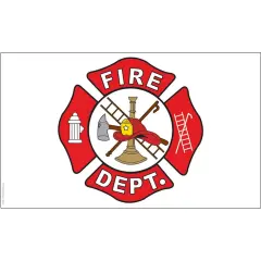 Patriotic Fire Dept Flag (3ft x 5ft)