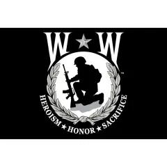 Patriotic Wounded Warrior Flag (12" x 18")