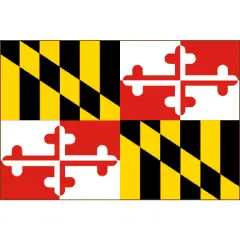 Maryland Flag with Grommets 3ft x 5ft