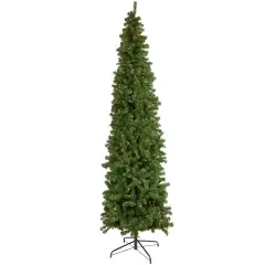 Northlight 7.5' Pre-Lit Hazelton Spruce Pencil Artificial Christmas Tree, Clear Lights Green