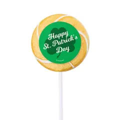 24ct St. Patrick's Day Lollipops Candy Party Favors (24 Pack) - Clover - by Just Candy