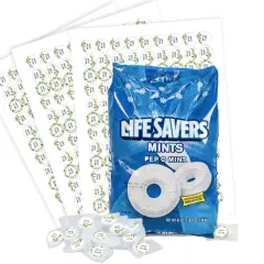 Mint to Be Wedding Mints Party Favors for Guests LifeSavers Mints (Approx. 335 mints & Stickers) - Botanical By Just Candy - Assembly Required