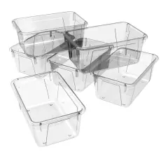 Small Cubby Bin, Classroom Clear (Case of 5)