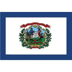 West Virginia Flag On Stick 4" x 6"
