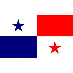 Panama Flag with Grommets 3ft x 5ft