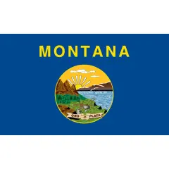 Montana Flag with Grommets 3ft x 5ft