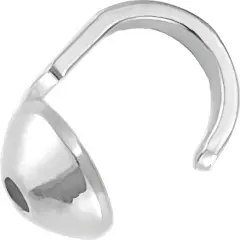 50 Sterling Silver Bead Tips Hole Size 0.029"