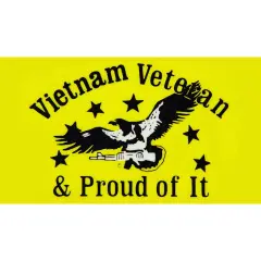 Vietnam Veteran & Proud Of It Sticker 2-3/4"X4-3/4"