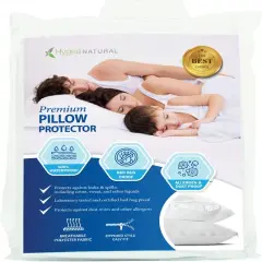 Hygea Natural Premium Queen Size Bed Bug Pillow Cover 2pk 21"x31"