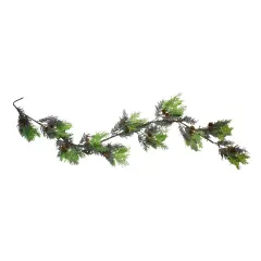 Northlight 5' Berry, Cedar and Pine Cone Artificial Christmas Garland - Unlit Green