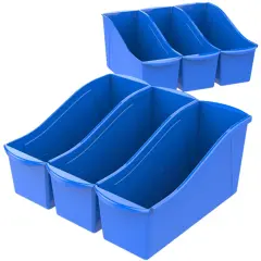 Large Book Bin, Blue (Case of 6)