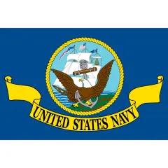 United States Navy Flag On A Stick 12" x 18"