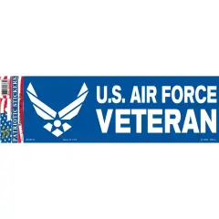 BM0163 Blue U.S. Air Force Veteran Sticker (3.5x10'')