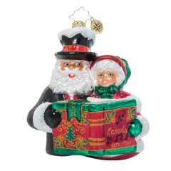 Christopher Radko Christopher Radko A Dazzling Duet Glass Christmas Ornament 1021309 Red