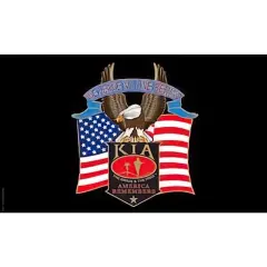 Patriotic KIA Eagle Flag (3ft x 5ft)