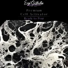 Premium Cell Activator | Ready to Pour | Create Perfect and Unique Cells in your Painting Works | 4oz by Volume | by Ezgi Sertcetin Metallic plum mois