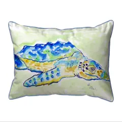 Betsy Drake Loggerhead Turtle Extra Large Pillow 20 X 24